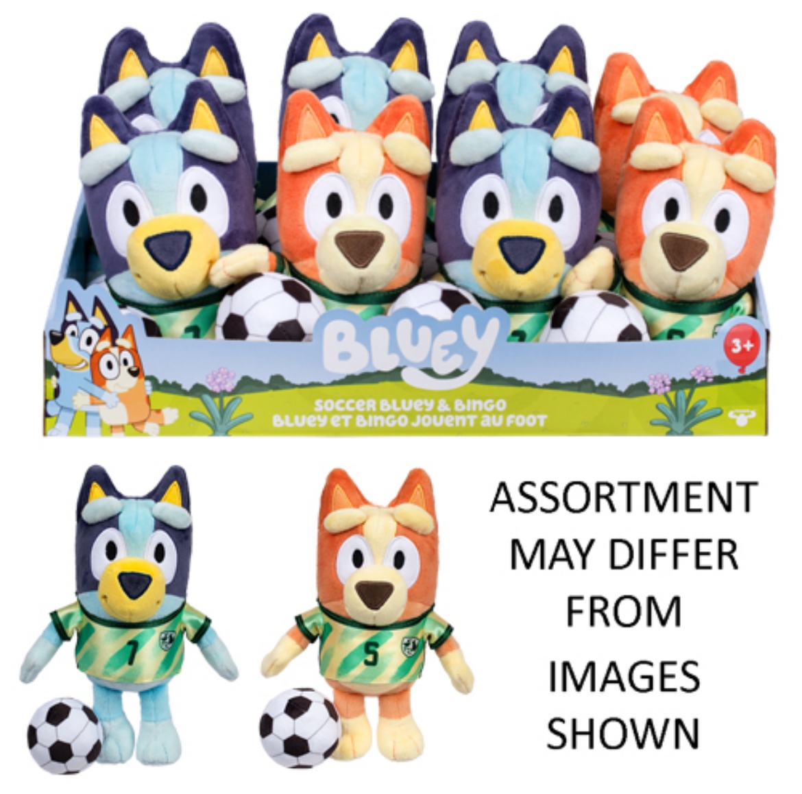Picture of Bluey Plush Soccer assorted ( ONLY SOLD in Display of 8 )