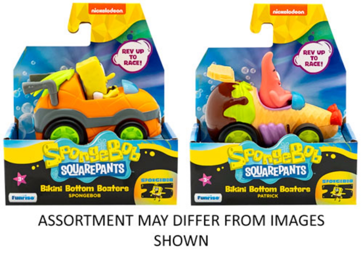Picture of SpongeBob Squarepants Bikini Bottom Boaters Vehicles assorted ( ONLY SOLD in Carton of 6 )