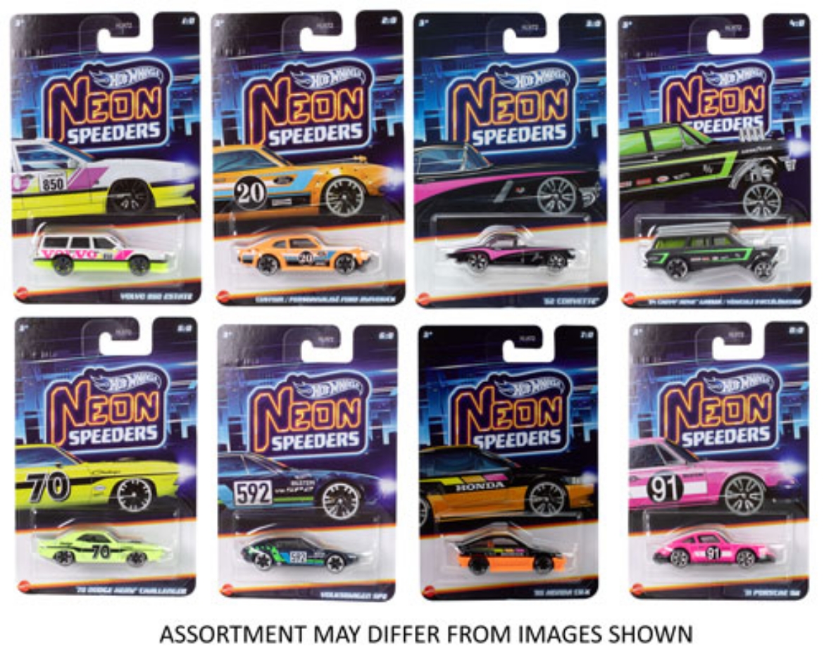 Picture of Hot Wheels Neon Speeders assorted ( ONLY SOLD in Carton of 10 )