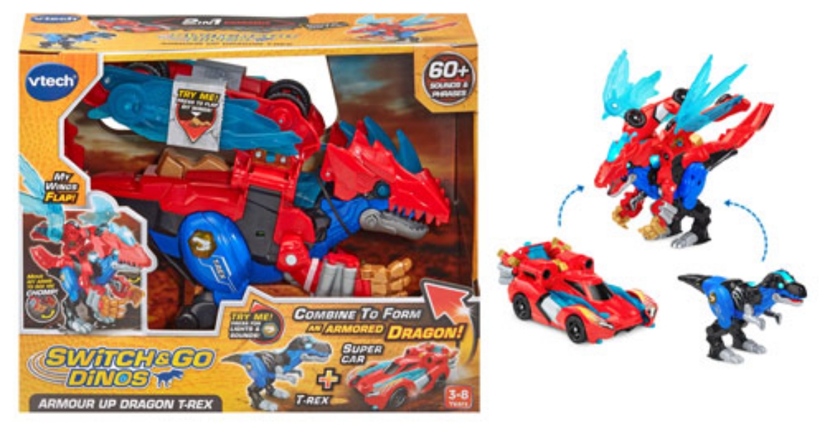 Picture of Vtech Switch & Go Dinos Armour Up Dragon T-Rex