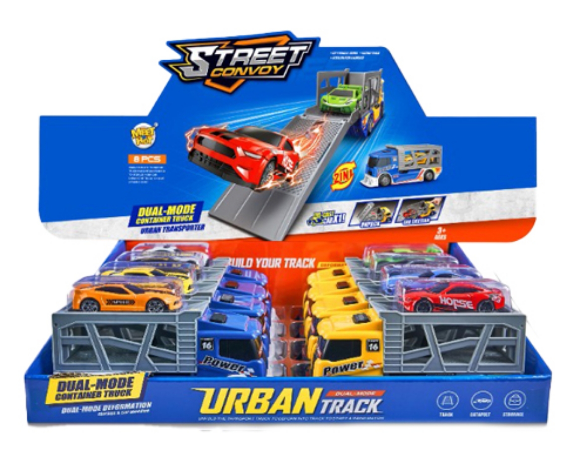 Picture of Display of Dual Mode Car Carrier with Vehicle ( ONLY SOLD in display of 8 )