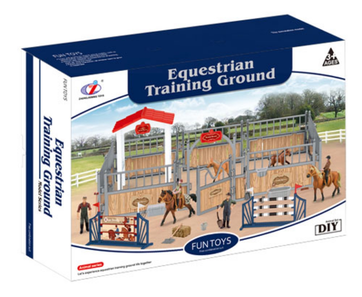 Picture of Farm Animals Horse Jumping Arena with Figures - Horses and Accessories