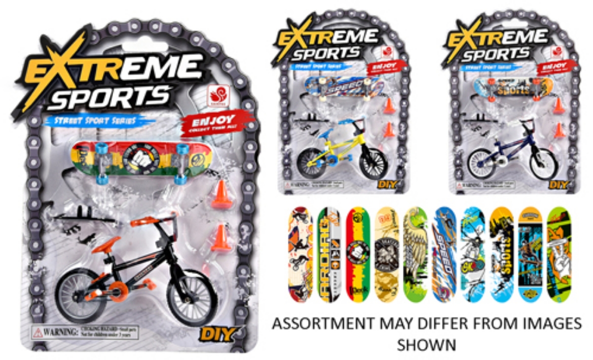 Picture of Extreme Sports Skate Board and Bmx Bike Combination with Accessories assorted