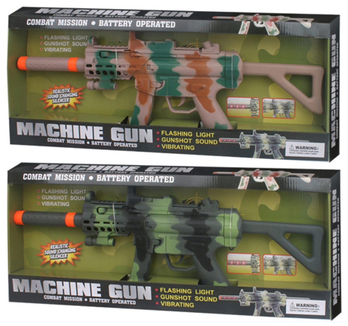 Picture of Military Vibrating Machine Gun with Light and Sound