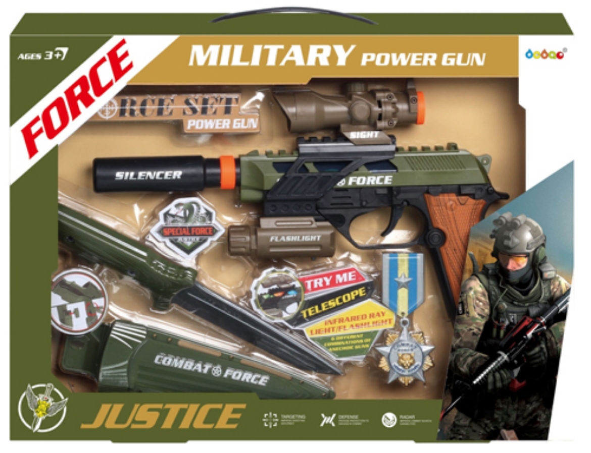 Picture of Military Combat Force Pistol and Accessories