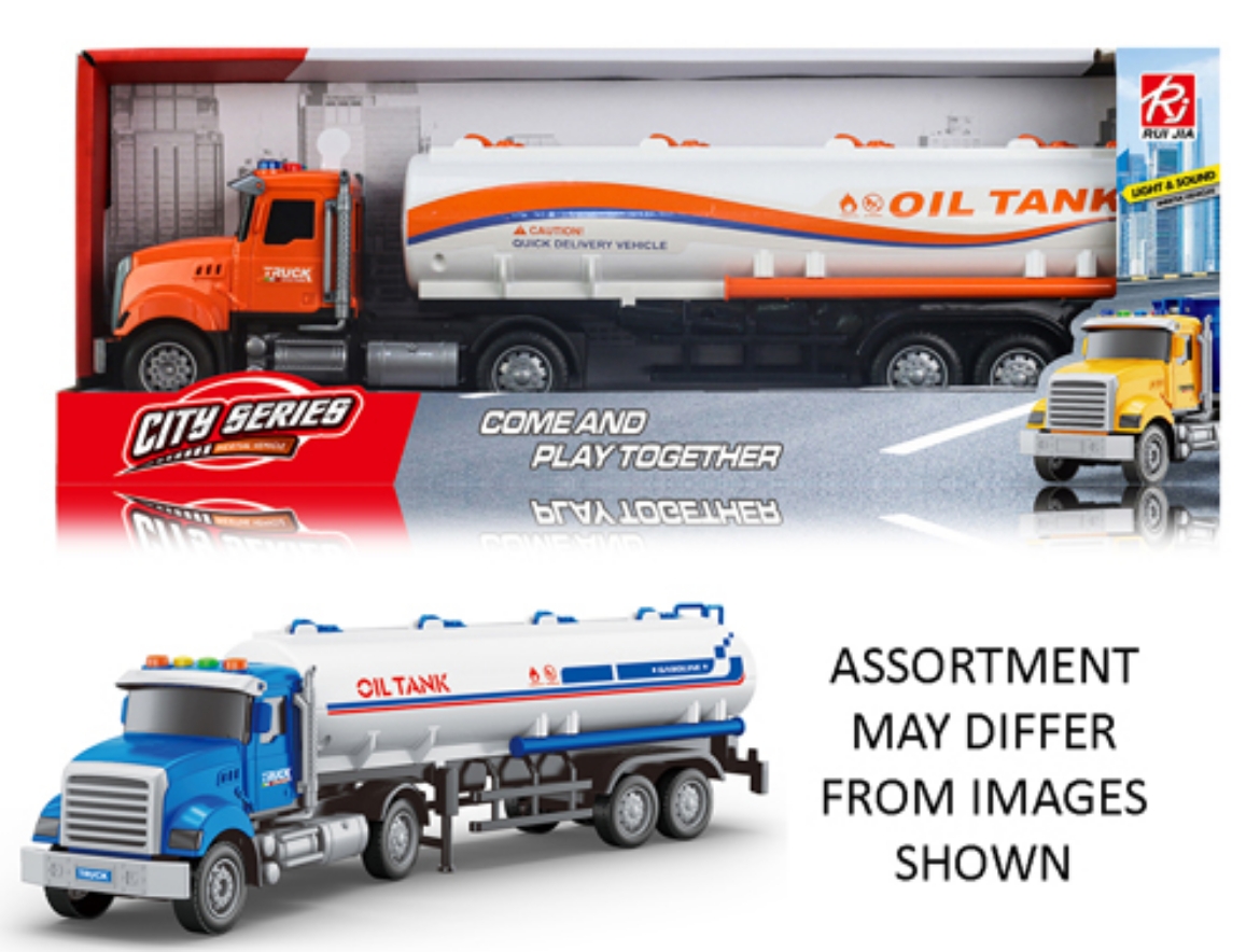 Picture of Oil Tanker Truck Friction 42cm with Light and Sound 2 assorted