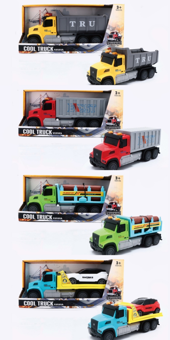 Picture of Truck Dump - Container - Log - Car Carrier 27cm 4 assorted