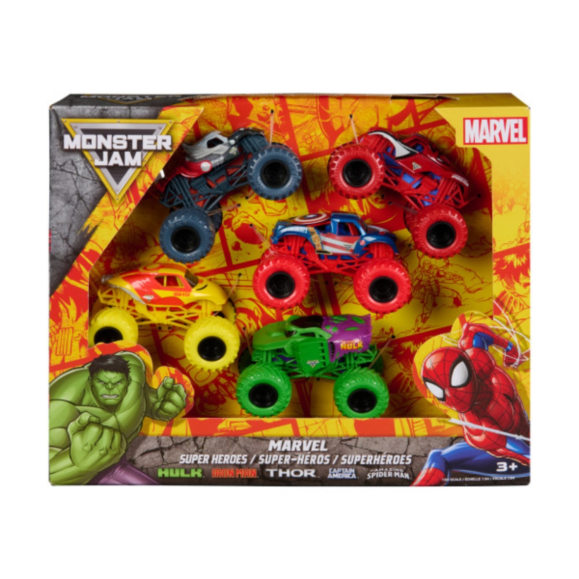Picture of Monster Jam Diecast 1:64 Marvel 5 Pack