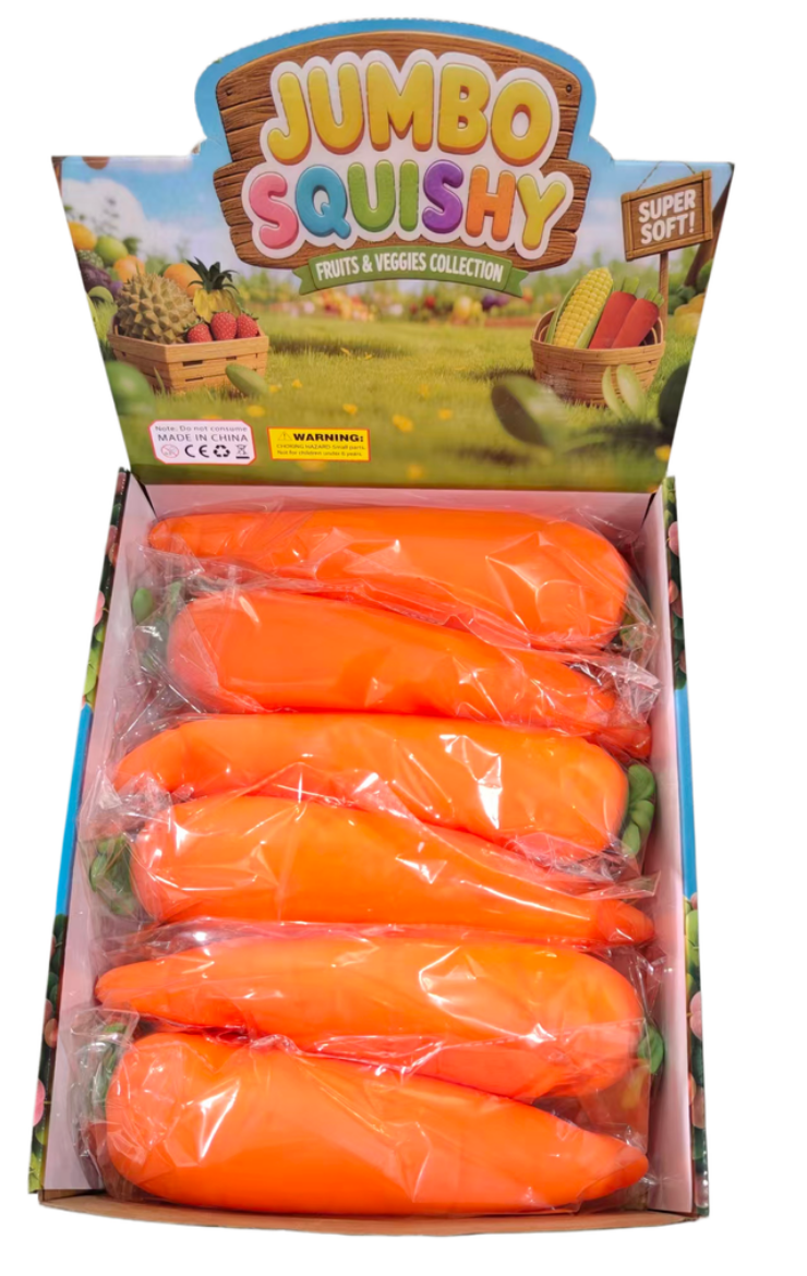 Picture of Squishy Jumbo Carrot ( ONLY SOLD in Display of 6 )