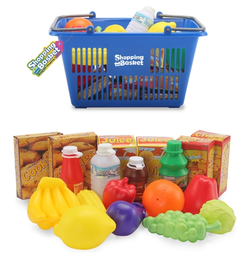Picture of Shopping Fruit & Accessories Basket 19 pc
