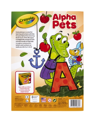 Picture of Crayola Colouring Book 96 pages - Alpha Pets