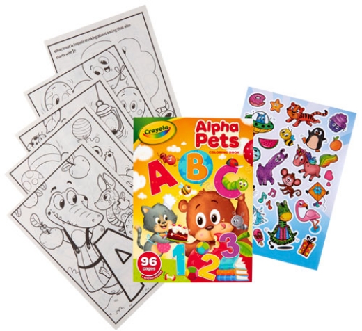 Picture of Crayola Colouring Book 96 pages - Alpha Pets