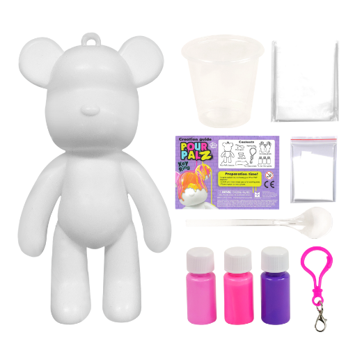 Picture of Pour Palz Mini Paint Bear Keychain Wave 1 assorted ( ONLY SOLD in Display of 12 )