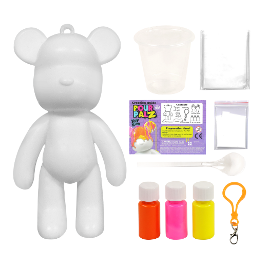 Picture of Pour Palz Mini Paint Bear Keychain Wave 1 assorted ( ONLY SOLD in Display of 12 )