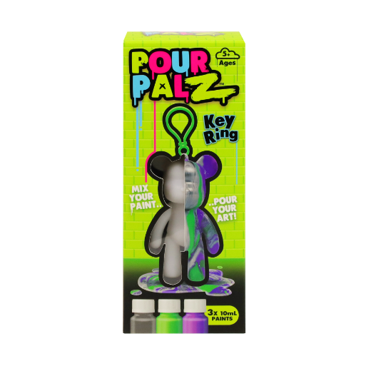 Picture of Pour Palz Mini Paint Bear Keychain Wave 1 assorted ( ONLY SOLD in Display of 12 )