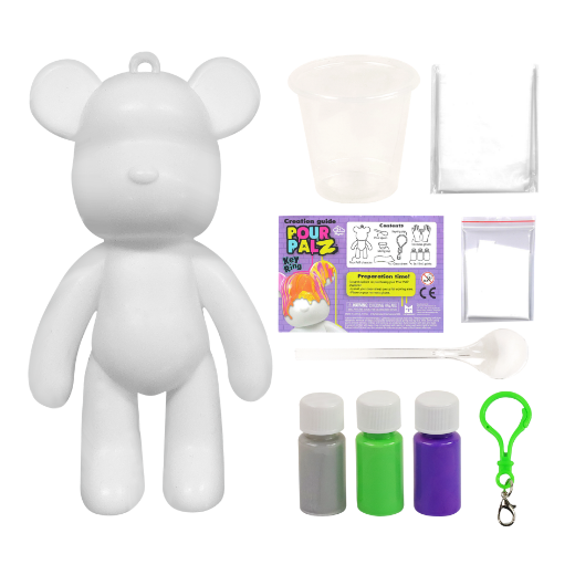Picture of Pour Palz Mini Paint Bear Keychain Wave 1 assorted ( ONLY SOLD in Display of 12 )