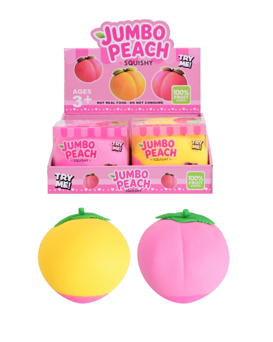 Picture of Squishy Jumbo Peach assorted ( ONLY SOLD in Display of 4 )