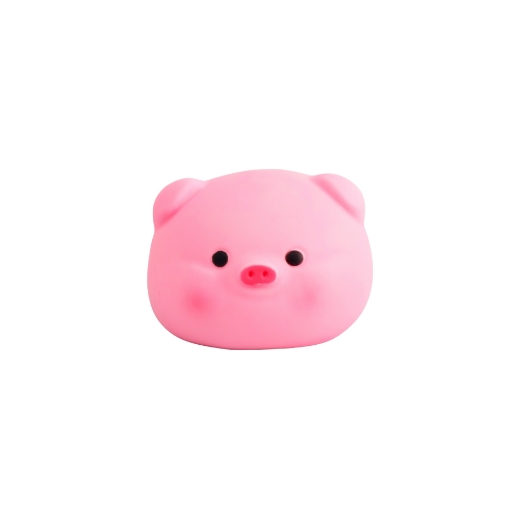 Picture of Squishy Jumbo 15cmx15cm Piggy Head assorted  ( ONLY SOLD in Display of 4 )