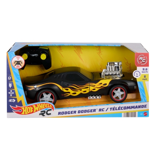 Picture of Hot Wheels Radio Control  1:16 Black Rodger Dodger
