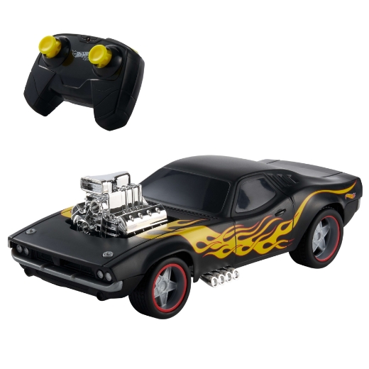 Picture of Hot Wheels Radio Control  1:16 Black Rodger Dodger