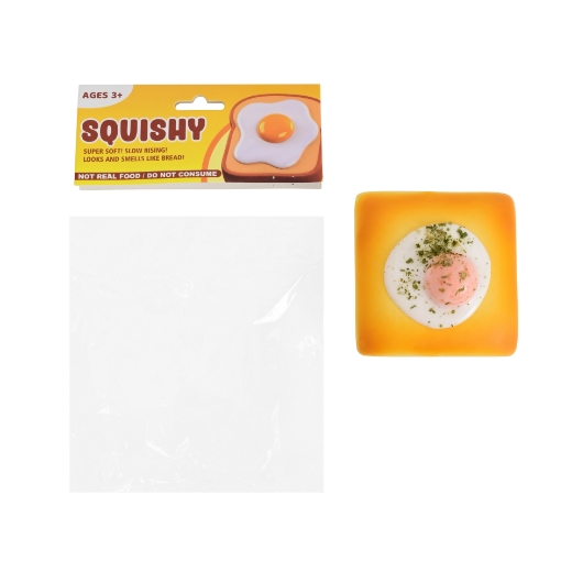 Picture of Squishy Jumbo Slow Rise Scented Egg on Toast ( ONLY SOLD in Carton of 12 )
