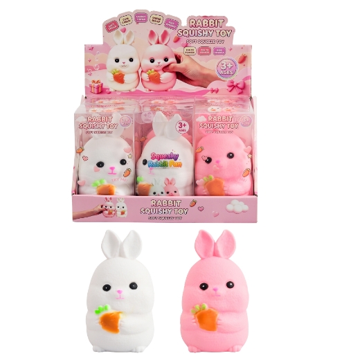 Picture of Squishy Jumbo 19cm Rabbit assorted  ( ONLY SOLD in Display of 6 )