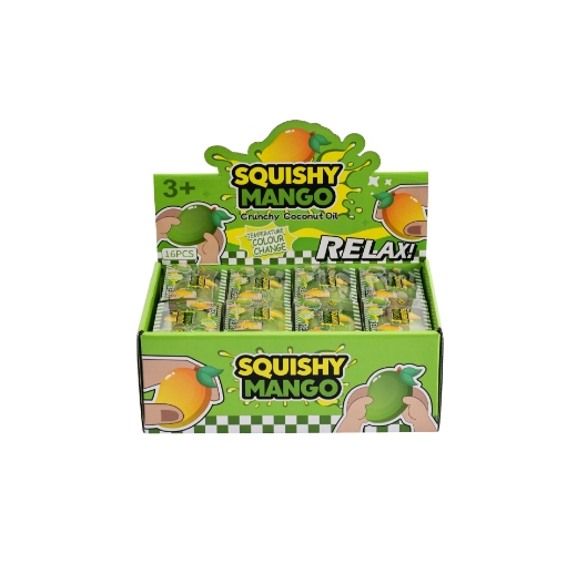 Picture of Squishy Colour Change Crunchy Coconut Oil Mango  ( ONLY SOLD in Display of 16 )