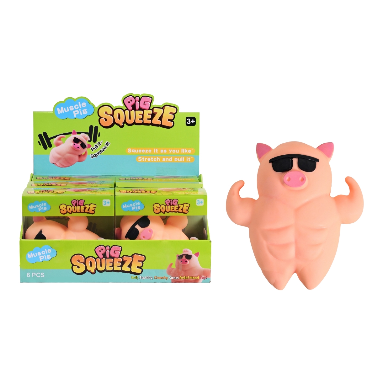 Picture of Squishy Jumbo Muscle Pig ( ONLY SOLD in Display of 6 )