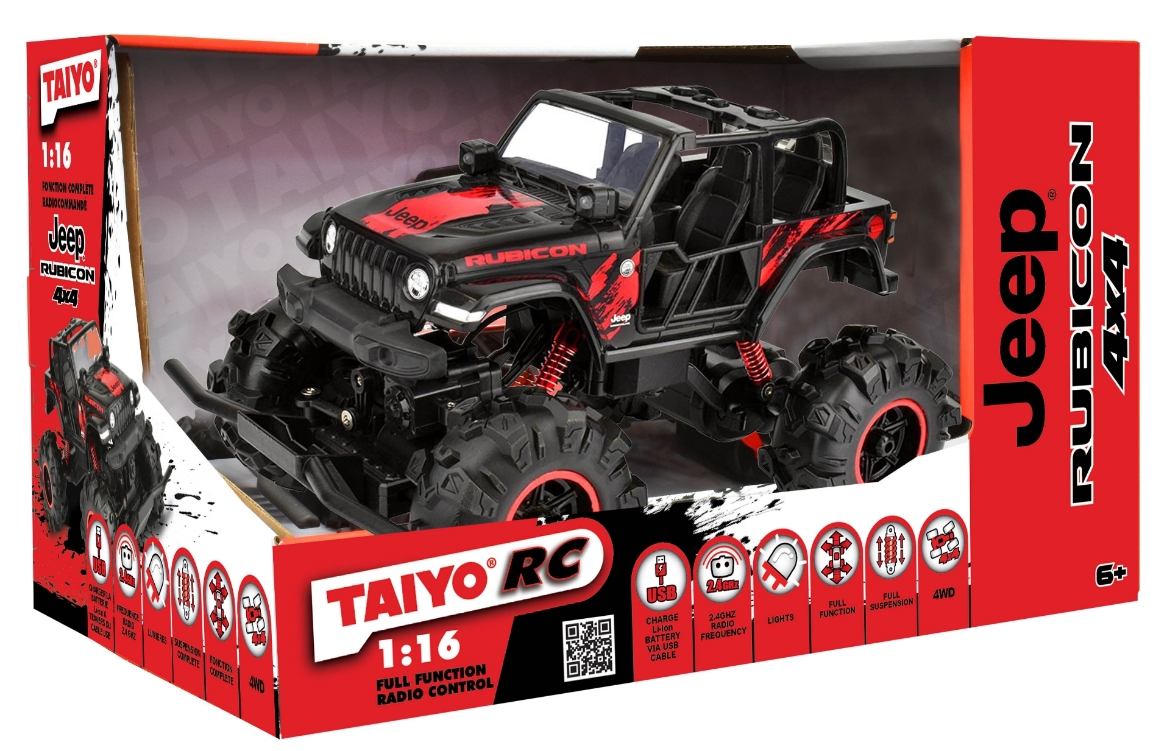 Picture of Taiyo Radio Control 1:16 Licensed Jeep Wrangler Rubicon 4WD