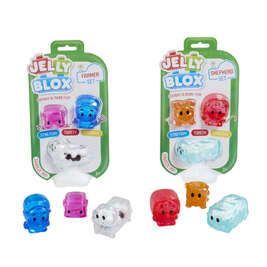 Picture of Jelly Blox - Farm Friends 3pk assorted ( ONLY SOLD in Display of 6 )