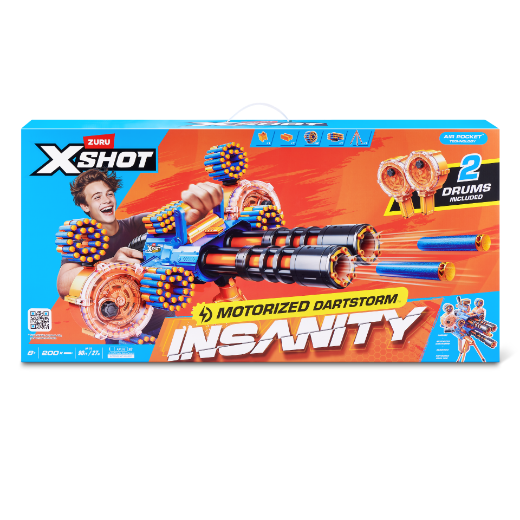 Picture of ZURU XSHOT Insanity Motorised Dartstorm with 200 Darts