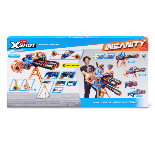 Picture of ZURU XSHOT Insanity Motorised Dartstorm with 200 Darts